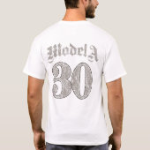 あなたの車モデルおよび年のTシャツ Tシャツ (裏面)