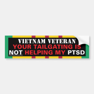 あなたの車間距離無視は私のPTSD -ベトナム--を救済していません バンパーステッカー