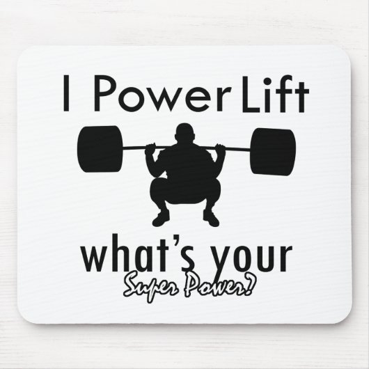 あなたの軍事大国はである何I Powerlift マウスパッド (正面)