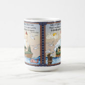 あなたの軽い輝やきのクラシックで白いマグを許可して下さい コーヒーマグカップ (中央)