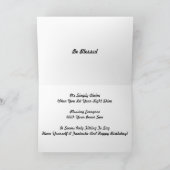 あなたの軽い輝やきの誕生日の挨拶状を許可して下さい カード (内部)