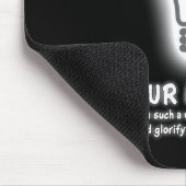 あなたの軽い輝やきのMatthewの5:16の聖書の詩を許可して下さい マウスパッド (コーナー)