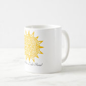 あなたの軽い輝やきを許可して下さい コーヒーマグカップ (正面右)