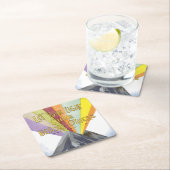 あなたの軽い輝やきを許可して下さい スクエアペーパーコースター (インサイチュ)