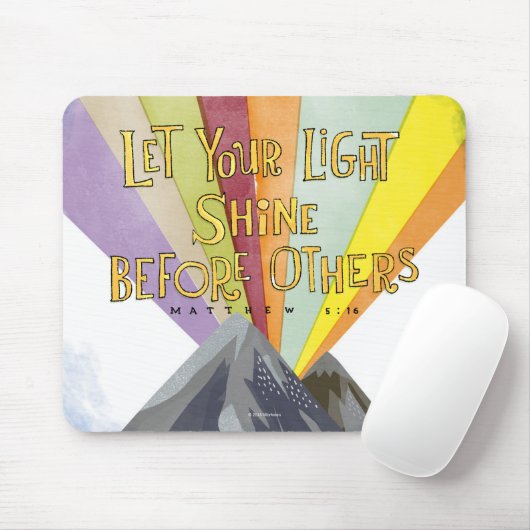 あなたの軽い輝やきを許可して下さい マウスパッド (マウス)