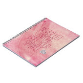 あなたの輝きを鈍くする人を決して引用文 ノートブック (左側)