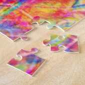 あなたの輝く時間おもしろいハートフローラ 感動的 ジグソーパズル (側面)