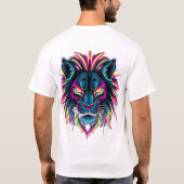 あなたの轟音を解き放つ: Electric Cyber Lion Tee Tシャツ (裏面)