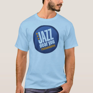あなたの近くのジャズはフィラデルヒィアの男性袖をショートさせます Tシャツ