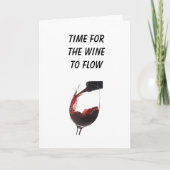 あなたの退職にワインを流**せる** カード (正面)