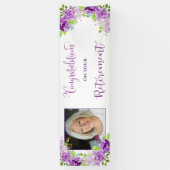 あなたの退職の写真のお祝い 横断幕 (縦)