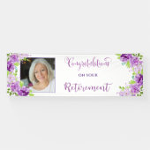 あなたの退職の写真のお祝い 横断幕 (横)