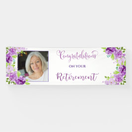 あなたの退職の写真のお祝い 横断幕