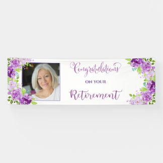 あなたの退職の写真のお祝い 横断幕