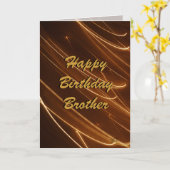 あなたの通常の茶色のカードは大事な行事 カード (黄色い花)