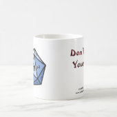 あなたの運のマグを押さないで下さい コーヒーマグカップ (中央)