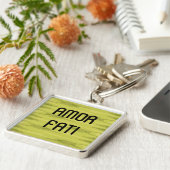 あなたの運命のラテンKeychainを愛して下さい キーホルダー (側面)