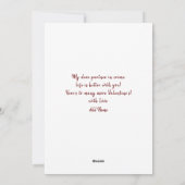 あなたの運命の炎を灯す ゴールド ゴシック ハート ヴァレンタイン シーズンカード (裏面)