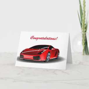 あなたの運転免許試験に合格するお祝い カード