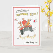 あなたの運転免許試験の合格のお祝い カード (黄色い花)