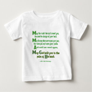 あなたの道が実り多きものとなりますように アイルランドの祝福 ベビーTシャツ