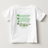 あなたの道が実り多きものとなりますように アイルランドの祝福 ベビーTシャツ (裏面)