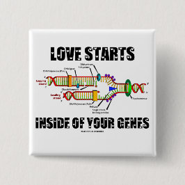 あなたの遺伝子(DNAの写し)のの中の愛開始 缶バッジ