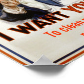 「あなたの部屋を掃除しなさい」ポスター ポスター (角)