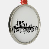 あなたの都市のために置かれるジャクソンビルJAX メタルオーナメント (右)