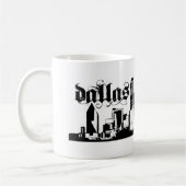 あなたの都市のために置かれるダラステキサス州 コーヒーマグカップ (左)