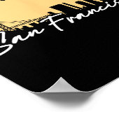 あなたの都市のサッカーの概要サンフラン ポスター (角)