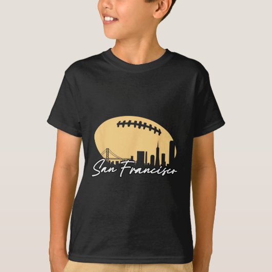 あなたの都市のサッカーの概要サンフラン Tシャツ (正面)