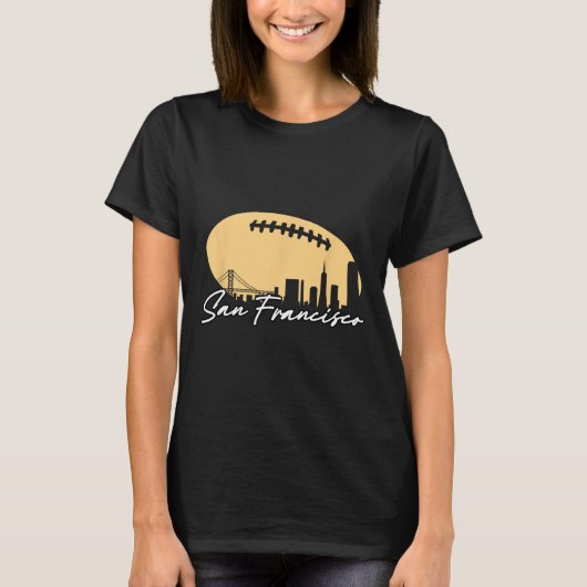あなたの都市のサッカーの概要サンフラン Tシャツ (正面)
