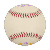 あなたの野球にペットの足跡 野球ボール (裏面)