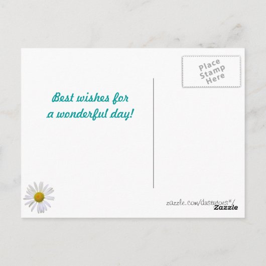 あなたの野生の花の考えること ポストカード (裏面)