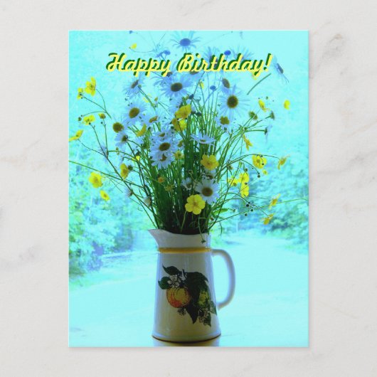 あなたの野生の花の考えること ポストカード (正面)