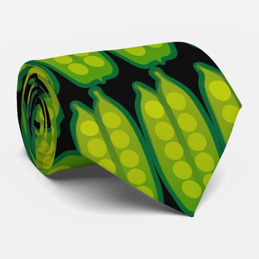あなたの野菜のエンドウ豆の鞘パターンタイを食べて下さい ネクタイ (ロール)