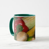 あなたの野菜のマグを食べて下さい マグカップ (正面左)