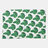 あなたの野菜の大きな食べ美しいブロッコリー キッチンタオル (横)