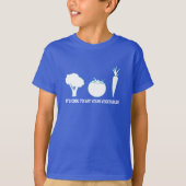 あなたの野菜の子供のTシャツを食べて下さい Tシャツ (正面)