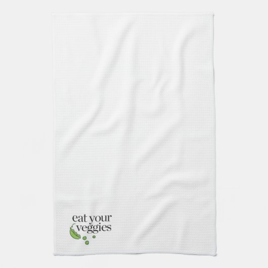 あなたの野菜を食べて下さい キッチンタオル (縦)