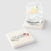 あなたの野菜を食べて下さい ストーンコースター (横)