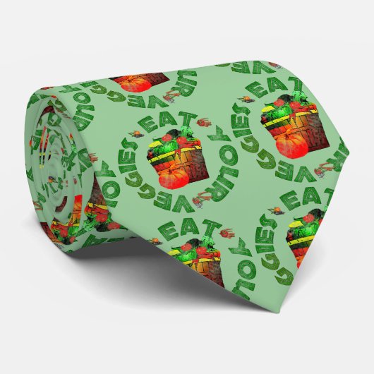 あなたの野菜を食べて下さい ネクタイ (ロール)