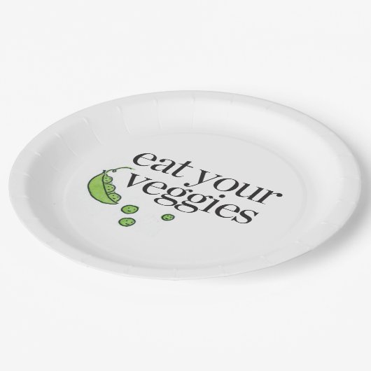 あなたの野菜を食べて下さい ペーパープレート (アングル)