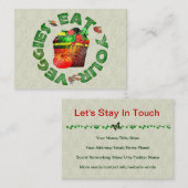 あなたの野菜を食べて下さい 名刺 (正面/裏面)