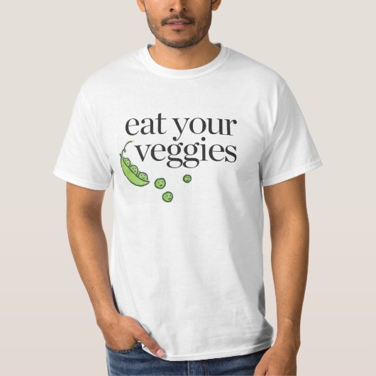 あなたの野菜を食べて下さい Tシャツ (正面)