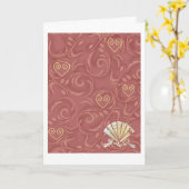 あなたの金ゴールドのハートの考えることは梳きます カード (黄色い花)