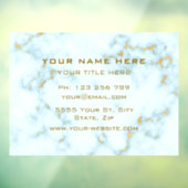 あなたの金ゴールドホワイトマーブルゴールデン文字ウィンドウにしがみつく ウィンドウサイン (シート3)