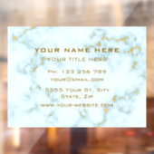 あなたの金ゴールドホワイトマーブルゴールデン文字ウィンドウにしがみつく ウィンドウサイン (シート2)