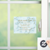 あなたの金ゴールドホワイトマーブルゴールデン文字ウィンドウにしがみつく ウィンドウサイン (ホーム)